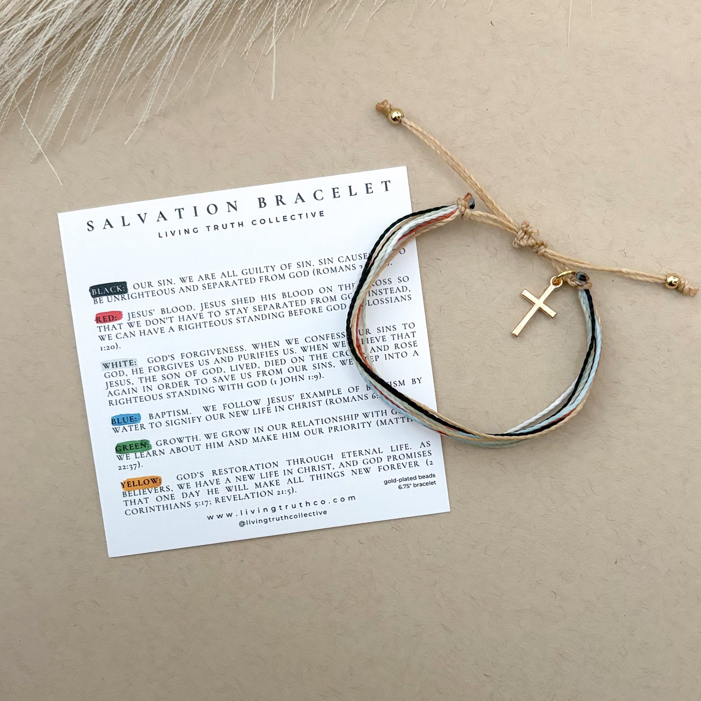 Salvation Bracelet -Pastel
